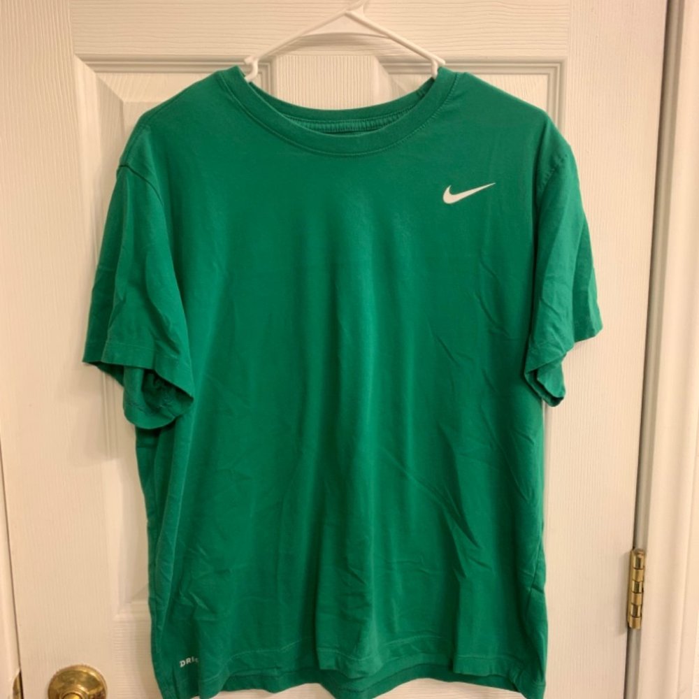 Nike Dri Fit Green T Shirt Mens Size Large